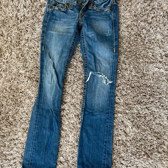 10 pair of jeans. Most true religion, 7, and citizen brand all gently worn.